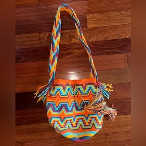 Wayuu Colorful Woven Bucket Bag